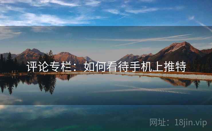 评论专栏：如何看待手机上推特