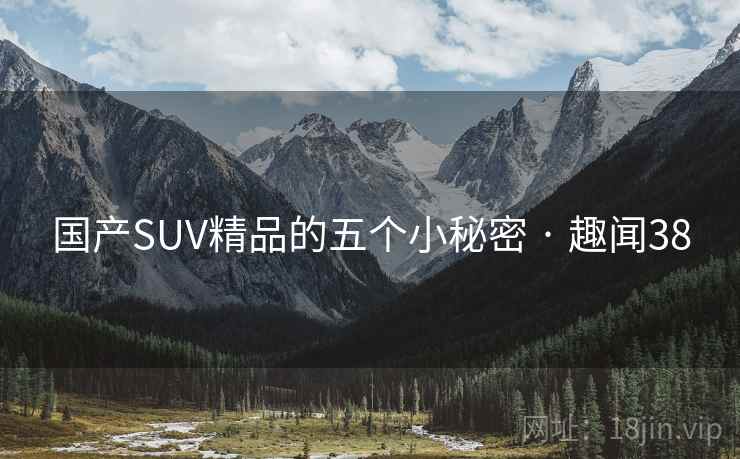 国产SUV精品的五个小秘密 · 趣闻38